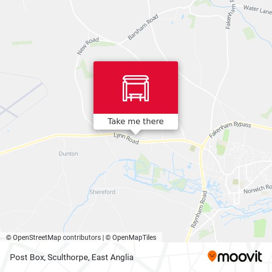 Post Box, Sculthorpe map