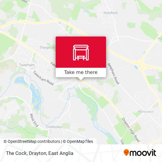 The Cock, Drayton map