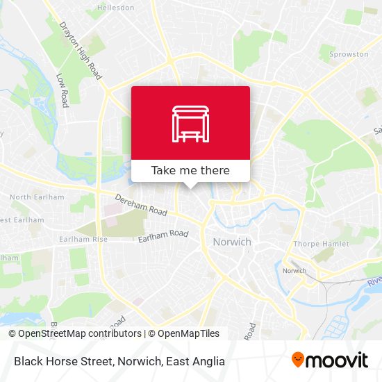 Black Horse Street, Norwich map