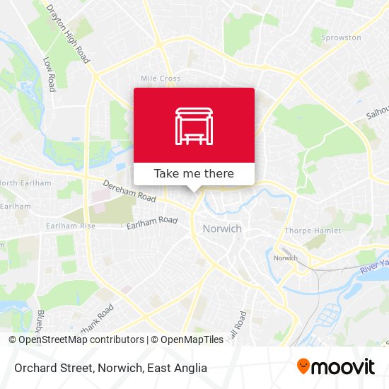 Orchard Street, Norwich map