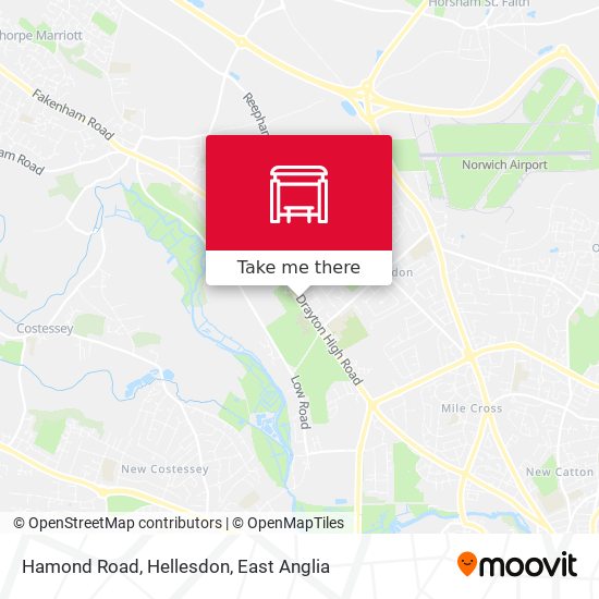 Hamond Road, Hellesdon map