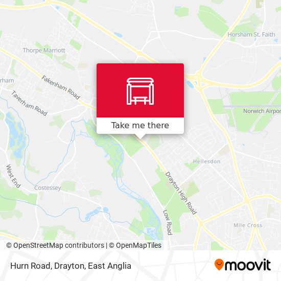Hurn Road, Drayton map