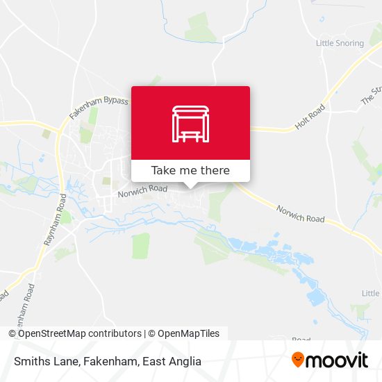 Smiths Lane, Fakenham map