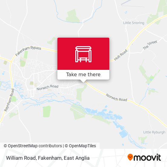 William Road, Fakenham map