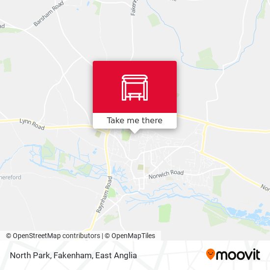 North Park, Fakenham map