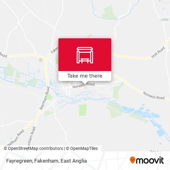 Fayregreen, Fakenham map