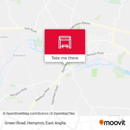 Green Road, Hempton map