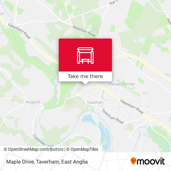 Maple Drive, Taverham map