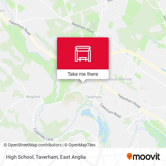 High School, Taverham map