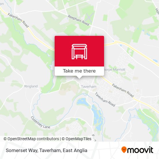 Somerset Way, Taverham map