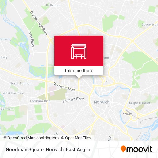 Goodman Square, Norwich map
