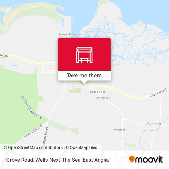 Grove Road, Wells-Next-The-Sea map