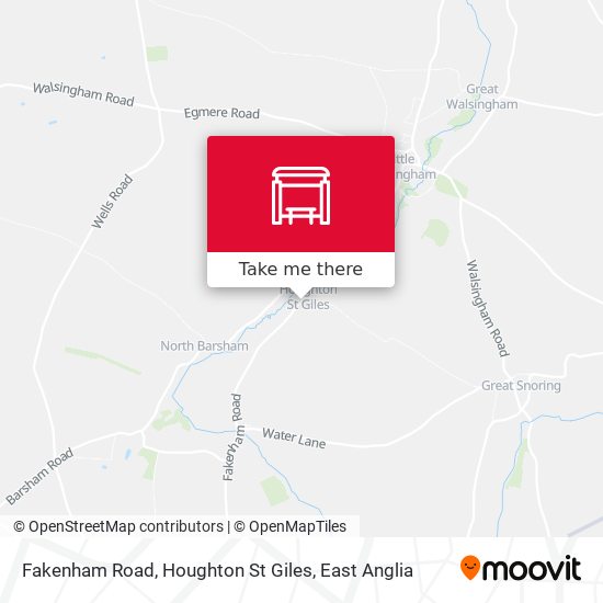Fakenham Road, Houghton St Giles map