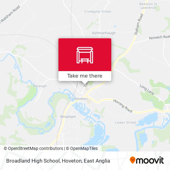 Broadland High School, Hoveton map