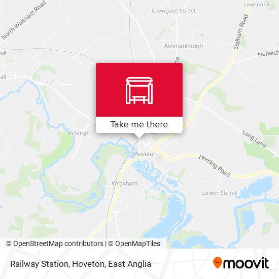 Railway Station, Hoveton map