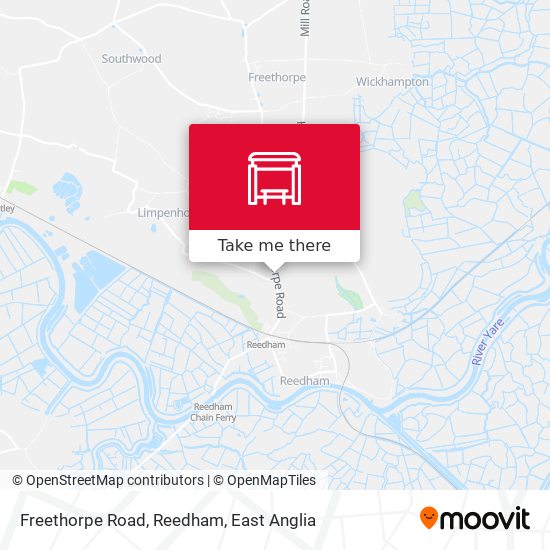 Freethorpe Road, Reedham map