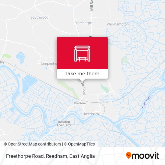 Freethorpe Road, Reedham map