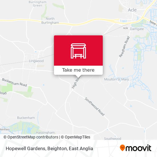Hopewell Gardens, Beighton map