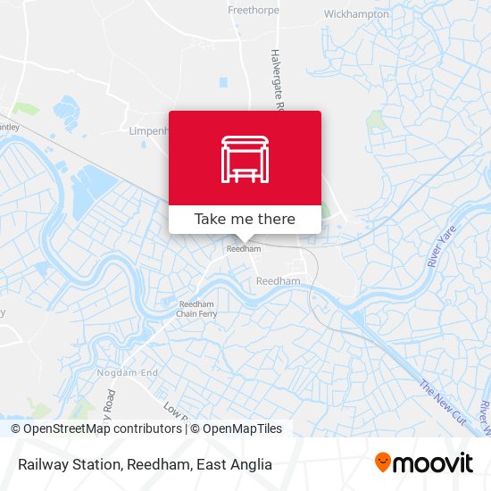 Railway Station, Reedham map