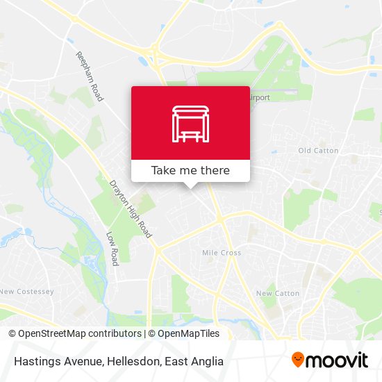 Hastings Avenue, Hellesdon map