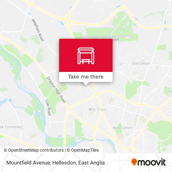 Mountfield Avenue, Hellesdon map