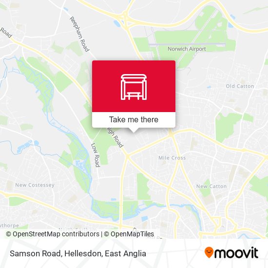 Samson Road, Hellesdon map