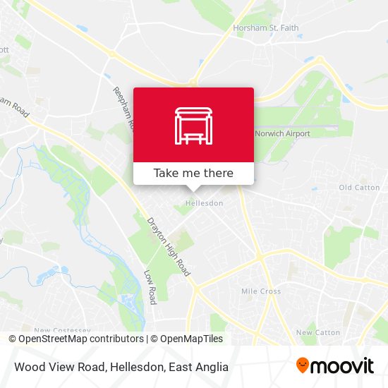 Wood View Road, Hellesdon map