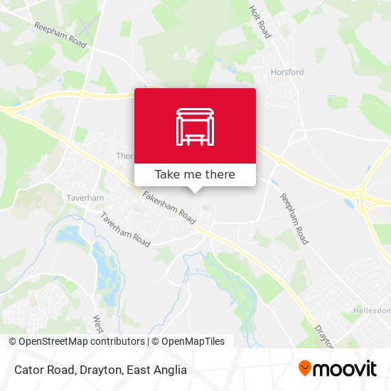 Cator Road, Drayton map