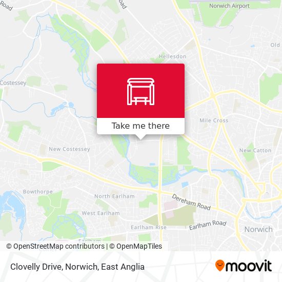 Clovelly Drive, Norwich map