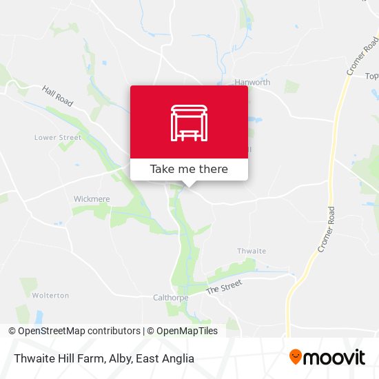 Thwaite Hill Farm, Alby map