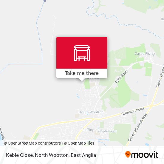Keble Close, North Wootton map