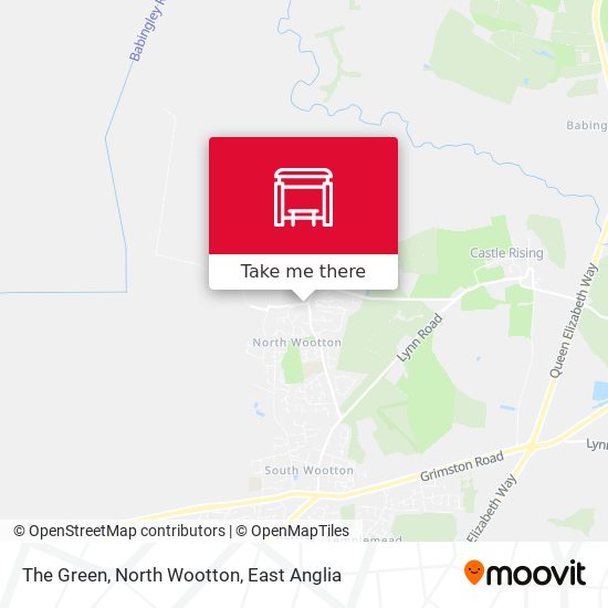 The Green, North Wootton map
