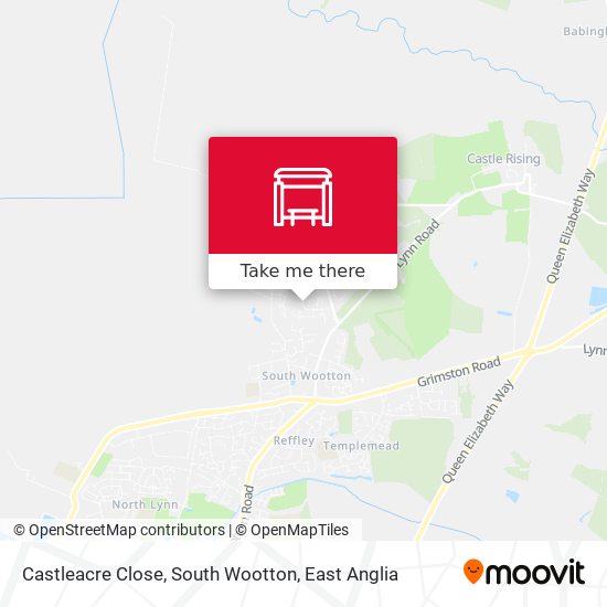 Castleacre Close, South Wootton map