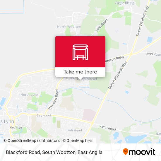 Blackford Road, South Wootton map