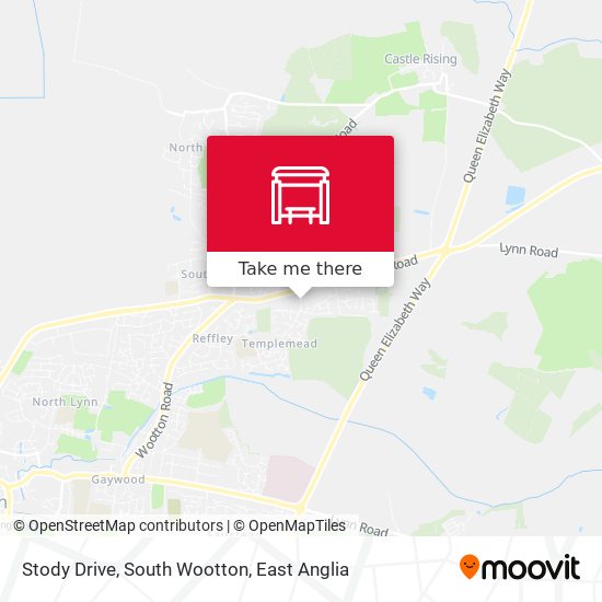 Stody Drive, South Wootton map