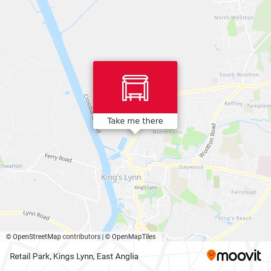 Retail Park, Kings Lynn map