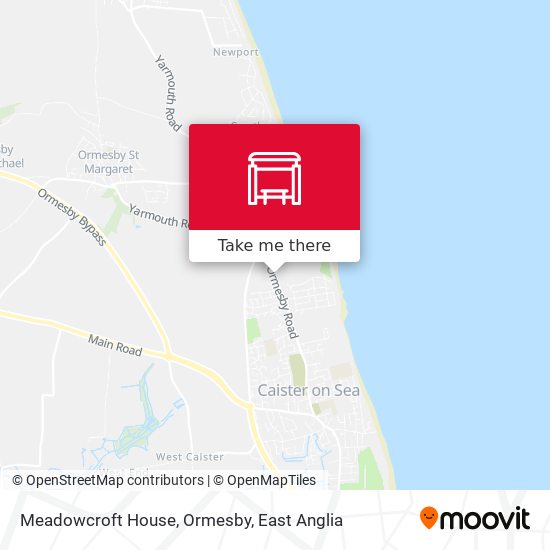 Meadowcroft House, Ormesby map