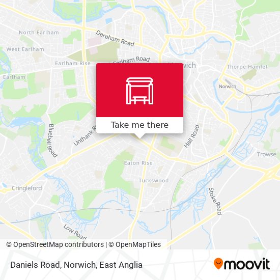 Daniels Road, Norwich map