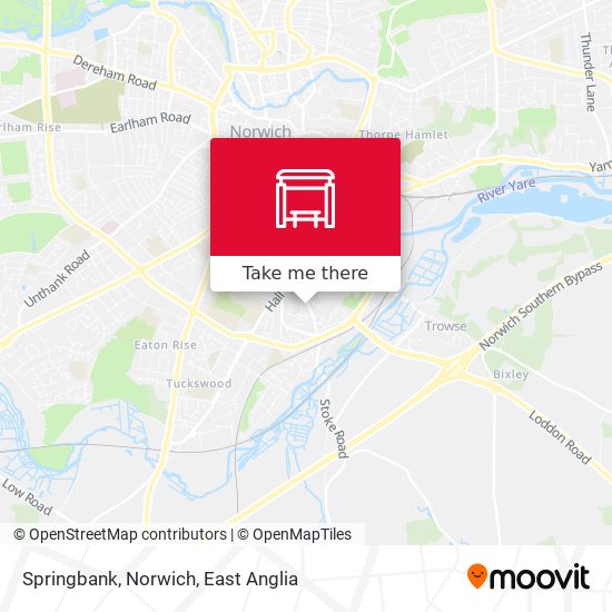 Springbank, Norwich map