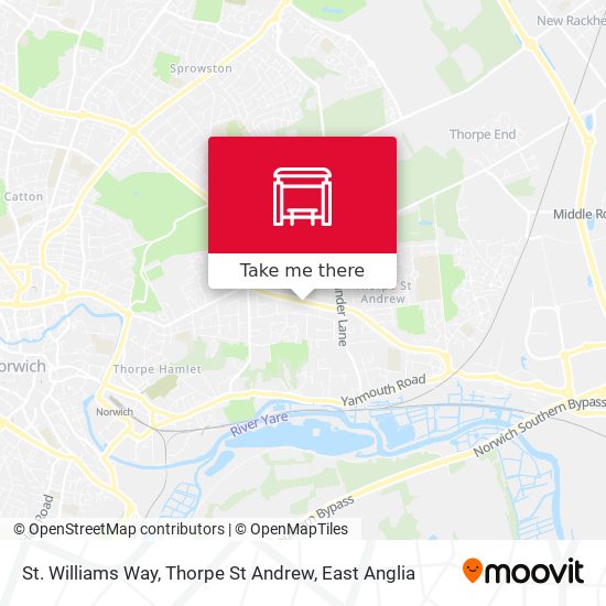 St. Williams Way, Thorpe St Andrew map