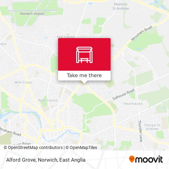Alford Grove, Norwich map