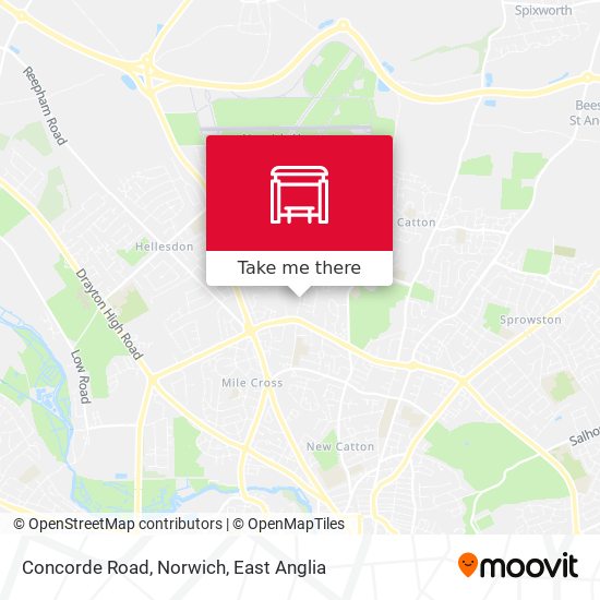 Concorde Road, Norwich map
