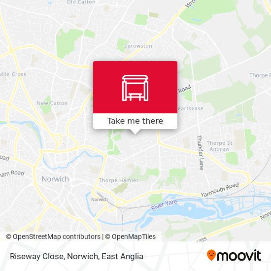 Riseway Close, Norwich map