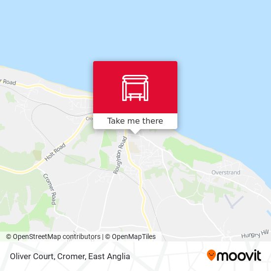 Oliver Court, Cromer map