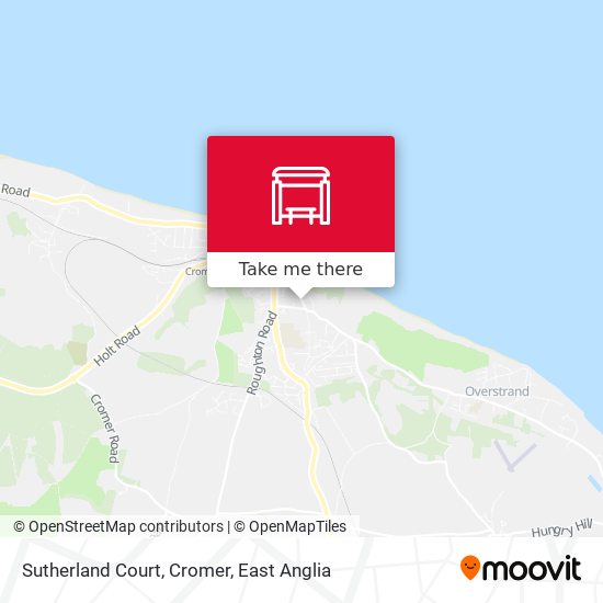 Sutherland Court, Cromer map