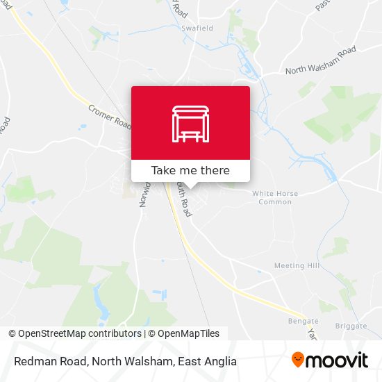 Redman Road, North Walsham map