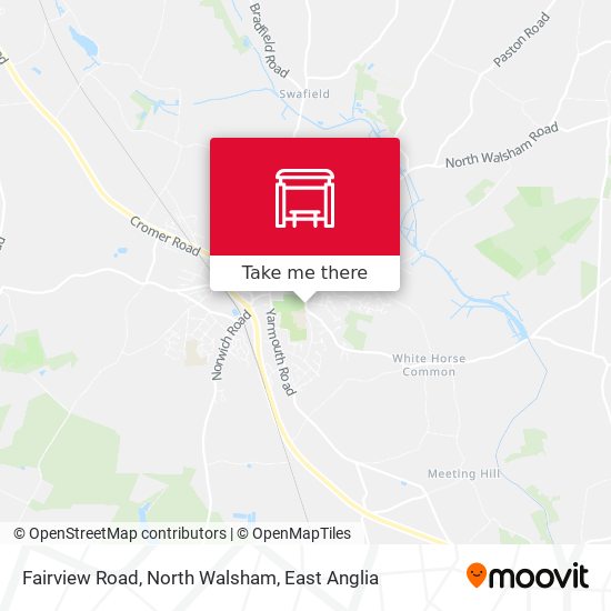 Fairview Road, North Walsham map