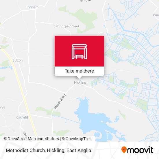 Methodist Church, Hickling map