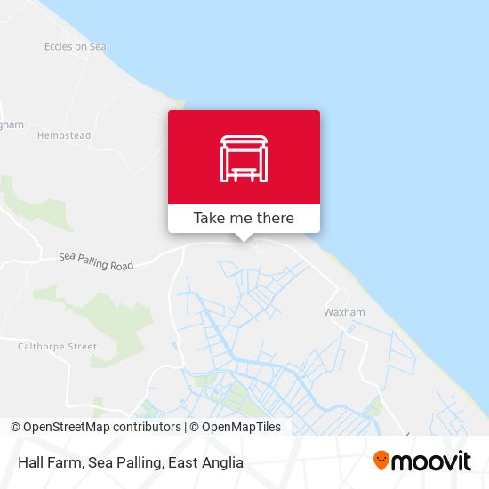 Hall Farm, Sea Palling map