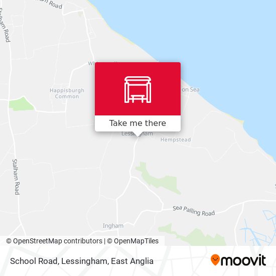 School Road, Lessingham map